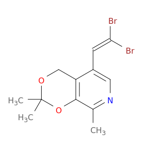 4H-1,3-Dioxino[4,5-c]pyridine, 5-(2,2-dibromoethenyl)-2,2,8-trimethyl-