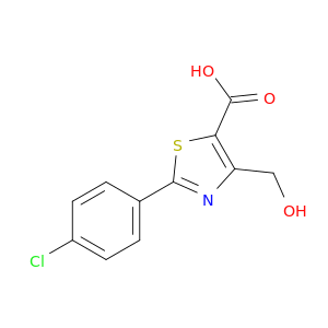 5-Thiazolecarboxylic acid, 2-(4-chlorophenyl)-4-(hydroxymethyl)-