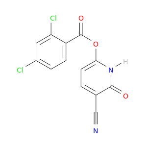 Benzoic acid, 2,4-dichloro-, 5-cyano-1,6-dihydro-6-oxo-2-pyridinyl ester