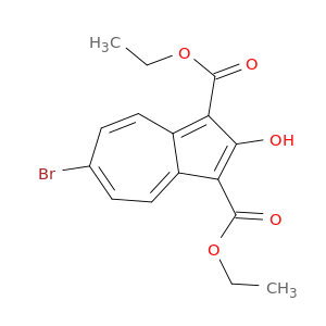 1,3-Azulenedicarboxylic acid, 6-bromo-2-hydroxy-, diethyl ester