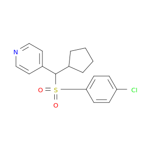 Pyridine, 4-[[(4-chlorophenyl)sulfonyl]cyclopentylmethyl]-