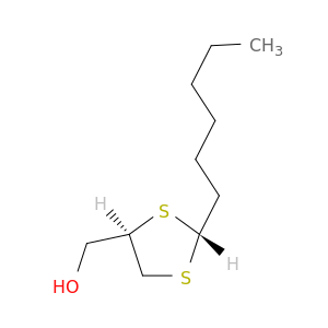 1,3-Dithiolane-4-methanol, 2-hexyl-, trans-
