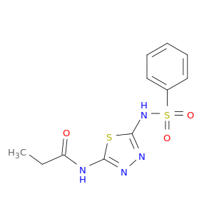 Propanamide, N-[5-[(phenylsulfonyl)amino]-1,3,4-thiadiazol-2-yl]-