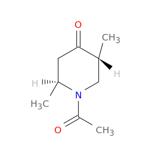 4-Piperidinone, 1-acetyl-2,5-dimethyl-, trans-