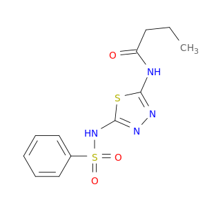 Butanamide, N-[5-[(phenylsulfonyl)amino]-1,3,4-thiadiazol-2-yl]-