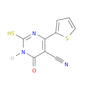 1,2,3,4-四氢-4-氧代-6-(2-噻吩基)-2-硫代-5-嘧啶甲腈