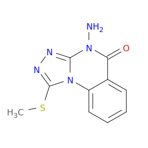 [1,2,4]Triazolo[4,3-a]quinazolin-5(4H)-one, 4-amino-1-(methylthio)-