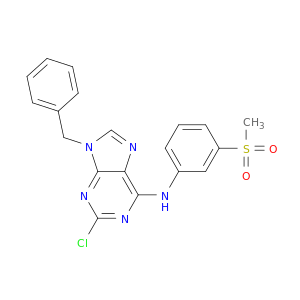 9H-Purin-6-amine,2-chloro-N-[3-(methylsulfonyl)phenyl]-9-(phenylmethyl)-