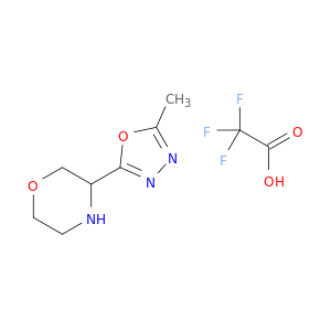 吗啉,3-(5-甲基-1,3,4-恶二唑-2-基)-,2,2,2-三氟乙酸酯(1：1)