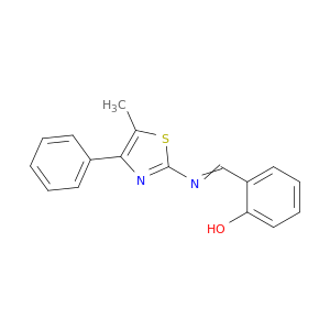 Phenol, 2-[[(5-methyl-4-phenyl-2-thiazolyl)imino]methyl]-