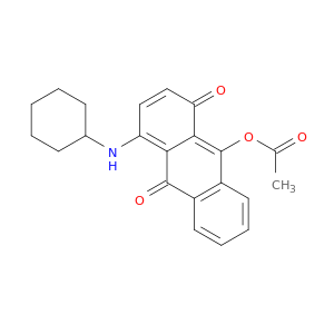 1,10-Anthracenedione, 9-(acetyloxy)-4-(cyclohexylamino)-