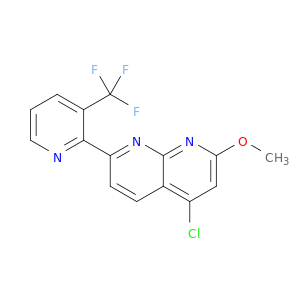 1,8-Naphthyridine, 4-chloro-2-methoxy-7-[3-(trifluoromethyl)-2-pyridinyl]-