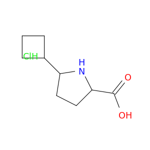 5-Cyclobutylpyrrolidine-2-carboxylic acid hydrochloride