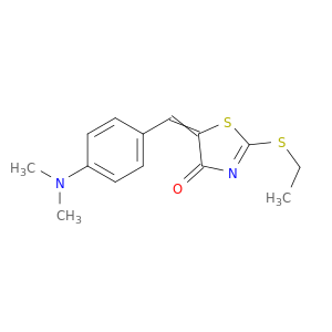 4(5H)-Thiazolone, 5-[[4-(dimethylamino)phenyl]methylene]-2-(ethylthio)-