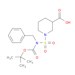 1-(N-Benzyl-N-(tert-butoxycarbonyl)sulfamoyl)piperidine-3-carboxylic acid
