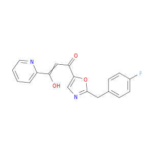 2-Propen-1-one,1-[2-[(4-fluorophenyl)methyl]-5-oxazolyl]-3-hydroxy-3-(2-pyridinyl)-