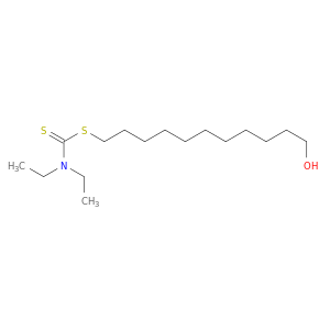 Carbamodithioic acid, diethyl-, 11-hydroxyundecyl ester