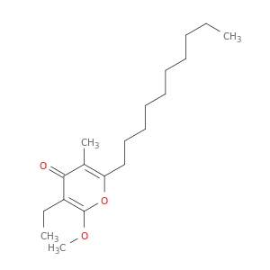 4H-Pyran-4-one, 2-decyl-5-ethyl-6-methoxy-3-methyl-