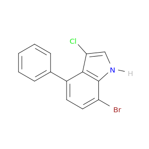 1H-Indole, 7-bromo-3-chloro-4-phenyl-