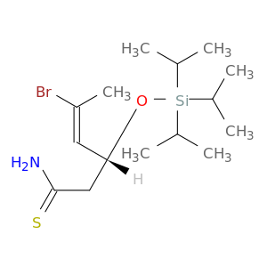 4-Hexenethioamide, 5-bromo-3-[[tris(1-methylethyl)silyl]oxy]-, (3R,4E)-