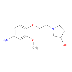 3-Pyrrolidinol, 1-[2-(4-amino-2-methoxyphenoxy)ethyl]-