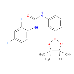 1-(2,4-二氟苯基)-3-(3-(4,4,5,5-四甲基-1,3,2-二氧杂硼烷-2-基)苯基)脲