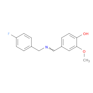 Phenol, 4-[[[(4-fluorophenyl)methyl]imino]methyl]-2-methoxy-
