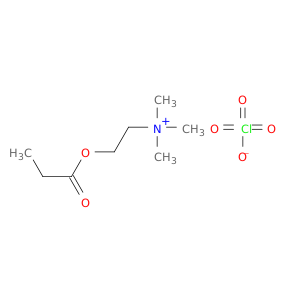Ethanaminium, N,N,N-trimethyl-2-(1-oxopropoxy)-, perchlorate (1:1)
