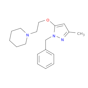 1-BENZYL-3-METHYL-5-(2-PIPERIDIN-1-YLETHOXY)PYRAZOLE