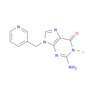 6H-Purin-6-one, 2-amino-1,9-dihydro-9-(3-pyridinylmethyl)-