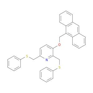 Pyridine, 3-(9-anthracenylmethoxy)-2,6-bis[(phenylthio)methyl]-