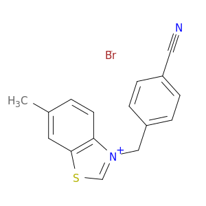 Benzothiazolium, 3-[(4-cyanophenyl)methyl]-6-methyl-, bromide