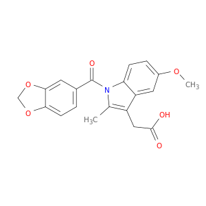 1H-Indole-3-aceticacid, 1-(1,3-benzodioxol-5-ylcarbonyl)-5-methoxy-2-methyl-