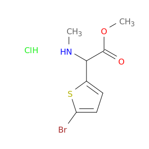 Methyl 2-(5-Bromothiophen-2-yl)-2-(methylamino)acetate Hydrochloride
