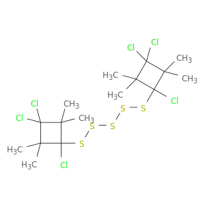 Pentasulfide, bis(1,3,3-trichloro-2,2,4,4-tetramethylcyclobutyl)
