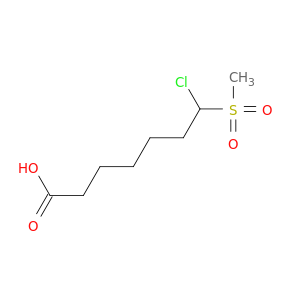 Heptanoic acid, 7-chloro-7-(methylsulfonyl)-