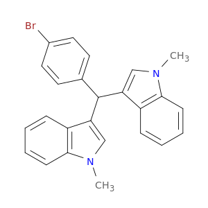 1H-Indole, 3,3'-[(4-bromophenyl)methylene]bis[1-methyl-
