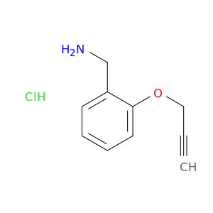 苯结甲胺,2-(2-丙炔-1-基氧基)-,盐酸盐(1：1)