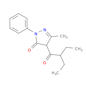 3H-Pyrazol-3-one, 4-(2-ethyl-1-oxobutyl)-2,4-dihydro-5-methyl-2-phenyl-