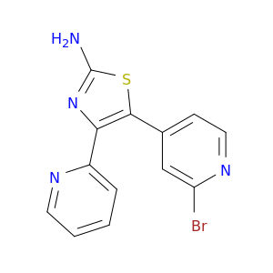 2-Thiazolamine, 5-(2-bromo-4-pyridinyl)-4-(2-pyridinyl)-