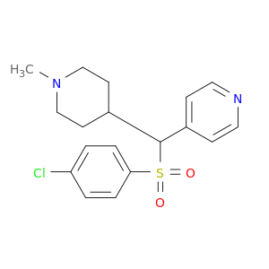 Pyridine, 4-[[(4-chlorophenyl)sulfonyl](1-methyl-4-piperidinyl)methyl]-