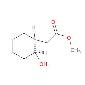 Cyclohexaneacetic acid, 2-hydroxy-, methyl ester, cis-