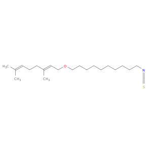 Decane, 1-[[(2E)-3,7-dimethyl-2,6-octadienyl]oxy]-10-isothiocyanato-