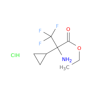 Ethyl 2-amino-2-cyclopropyl-3,3,3-trifluoropropanoate hydrochloride