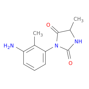 3-(3-amino-2-methylphenyl)-5-methylimidazolidine-2,4-dione