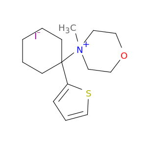 4-methyl-4-[1-(thiophen-2-yl)cyclohexyl]morpholin-4-ium iodide