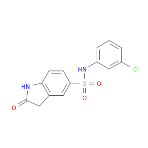 1H-Indole-5-sulfonamide, N-(3-chlorophenyl)-2,3-dihydro-2-oxo-