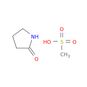 2-Pyrrolidinone, methanesulfonate