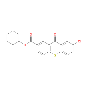 9H-Thioxanthene-2-carboxylic acid, 7-hydroxy-9-oxo-, cyclohexyl ester