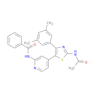 N-[5-(2-BENZOYLAMINO-4-PYRIDYL)-4-(3,5-DIMETHYLPHENYL)-1,3-THIAZOL-2-YL]ACETAMIDE